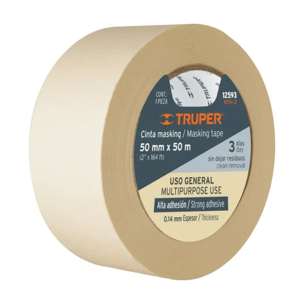 Cinta 2" x 50m Masking Tape 12593 Truper
