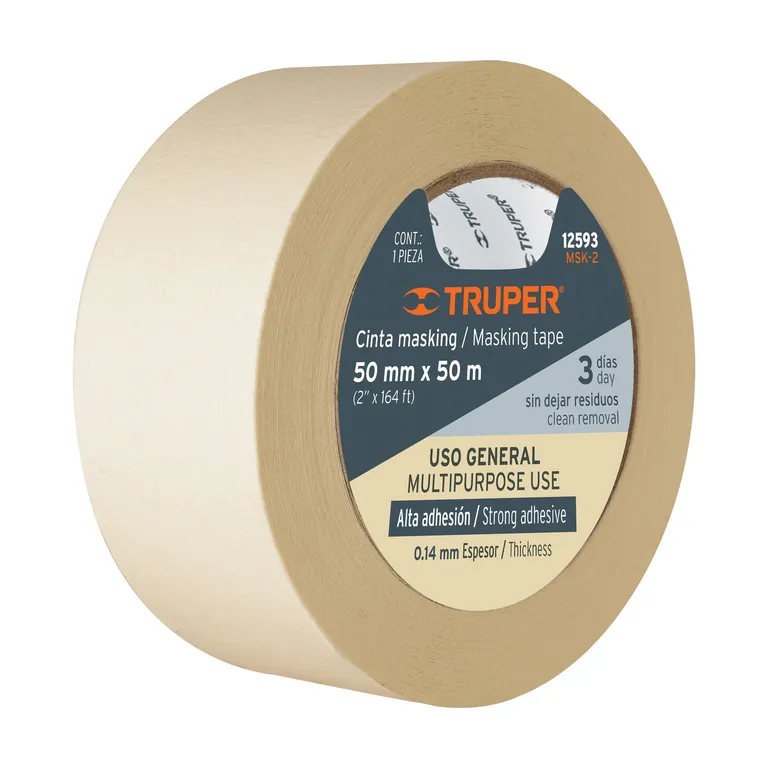 Cinta 2″ x 50m Masking Tape 12593 Truper