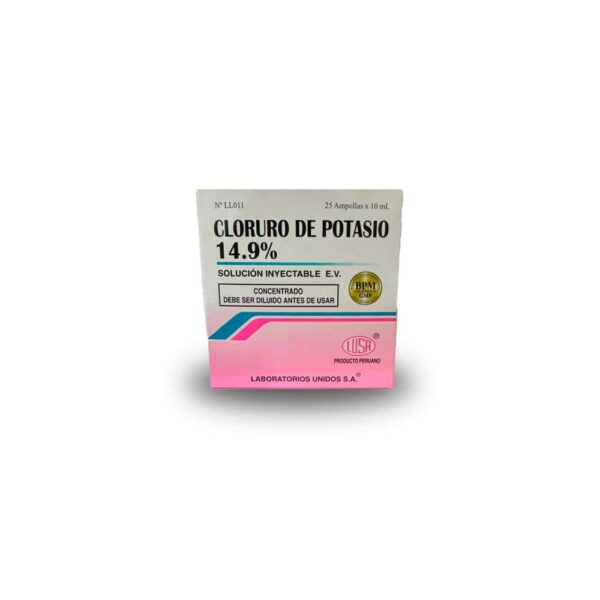 Cloruro de Potasio 14.9% Solución Inyectable