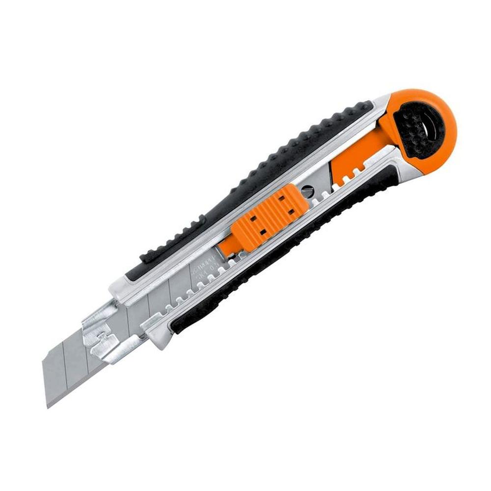 Cutter profesional 18 mm trabajo pesado metálica , Expert Truper Gris