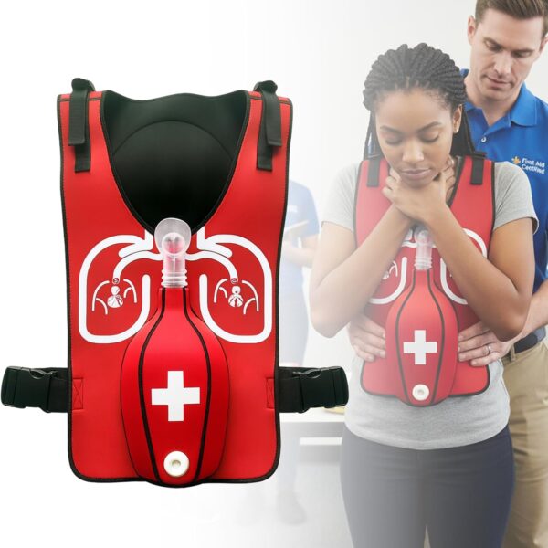 Heimlich - Chaleco de entrenamiento de práctica mejorado contra la asfixia, modelo para enseñanza de primeros auxilios, enfermería y accesorios educativos para estudiantes (adultos)