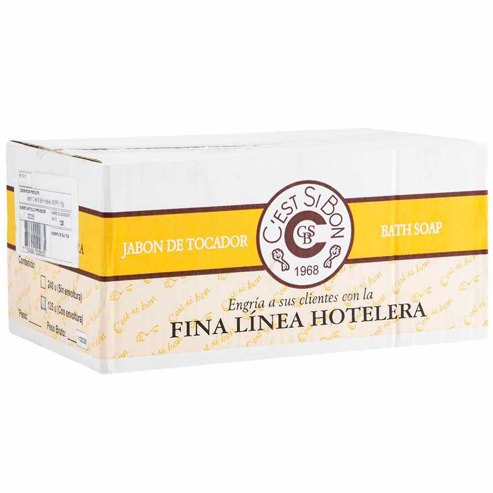 Jabón Hotelero C’EST SI BON Barra 15g Paquete 125un