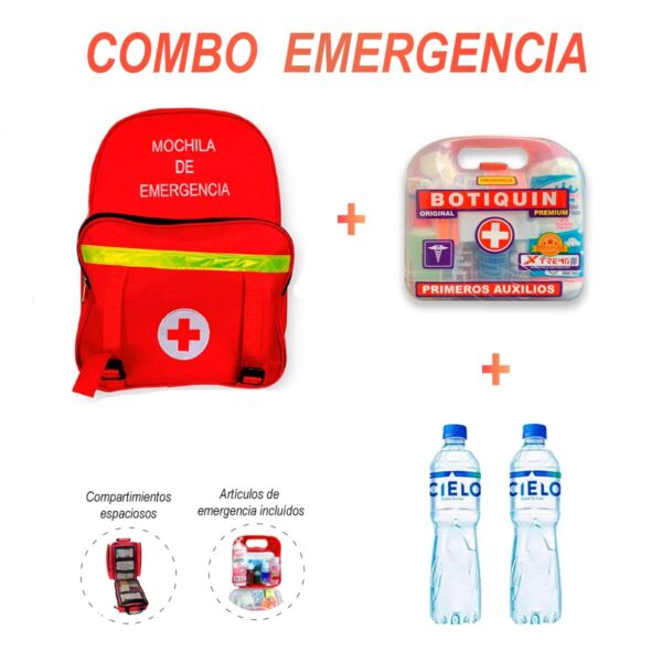 Kit Mochila de Emergencia Primeros Auxilios