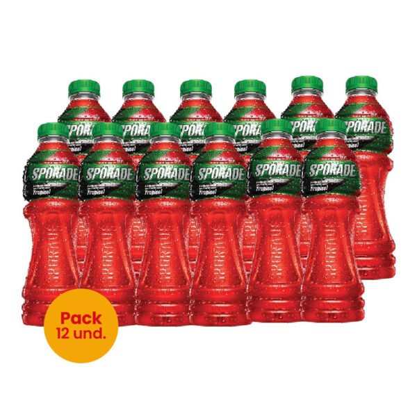 Pack 12 Bebida Rehidratante SPORADE Tropical Botella 500ml
