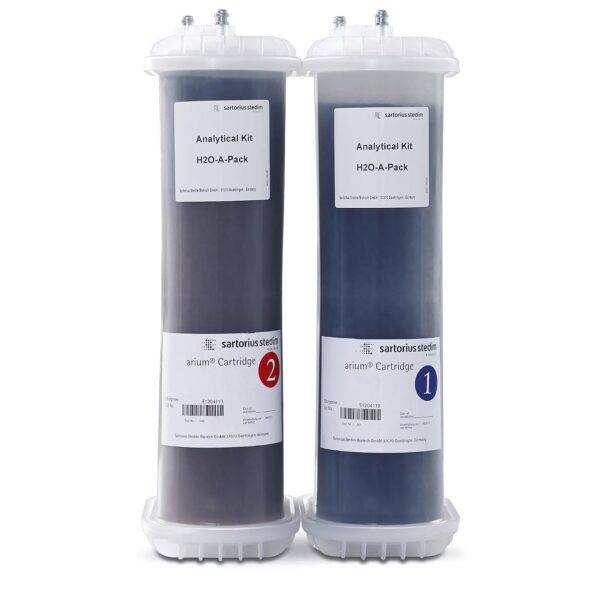 Sartorius Arium pro H2O-A-PACK - Juego de cartuchos analíticos de polipropileno para aplicaciones de agua ultrapura química-analítica biológica y estándar