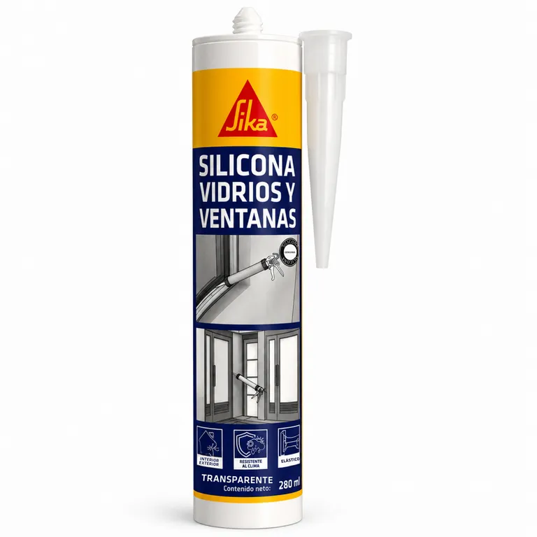 SILICONA PARA VIDRIO TUBO