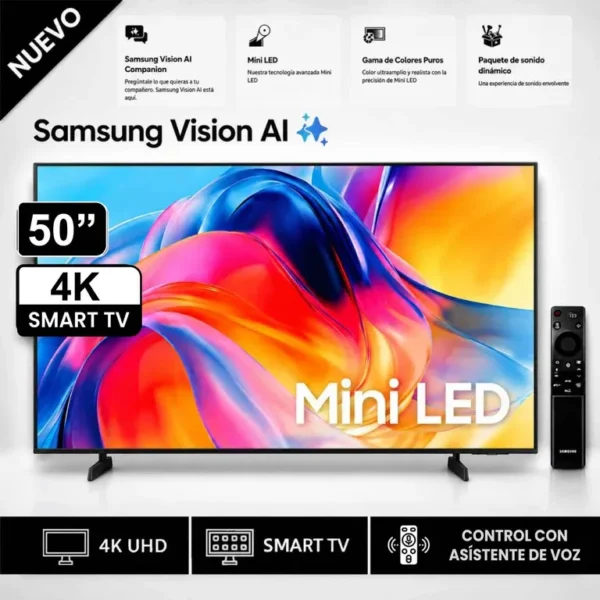 Televisor Samsung 50 Mini LED UN50M70HAGXPE Vision AI Smart TV 2026