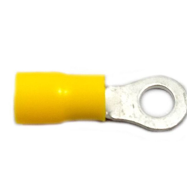 Terminal Aislado 316 Tipo Ojal Amarillo Cable 12-10 AWG X 20 UND