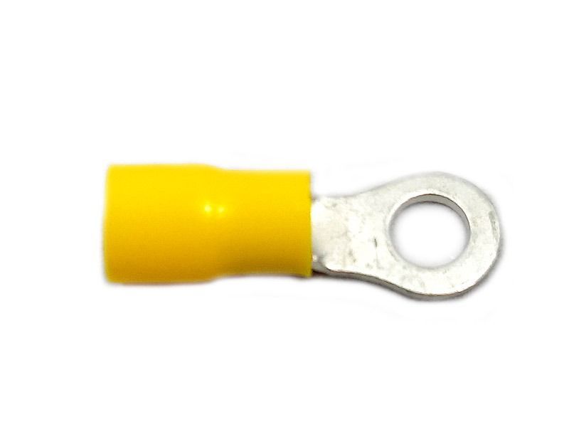 Terminal Aislado 316 Tipo Ojal Amarillo Cable 12-10 AWG X 20 UND